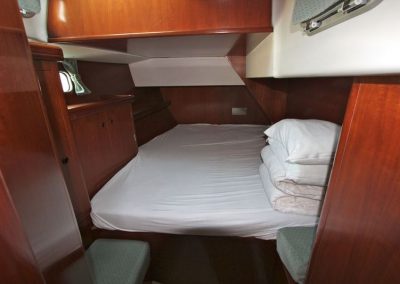 Charter Ibiza cabin. Every cabin includes its own toilet, wc and shower