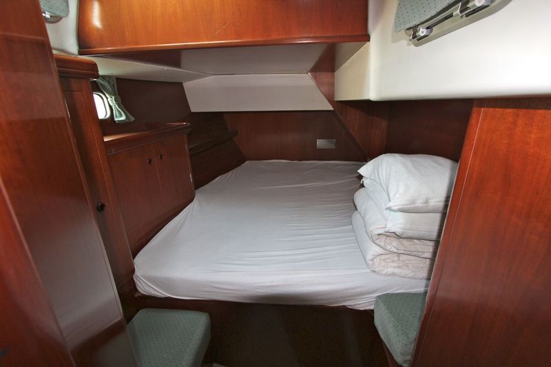 Charter Ibiza cabin. Every cabin includes its own toilet, wc and shower