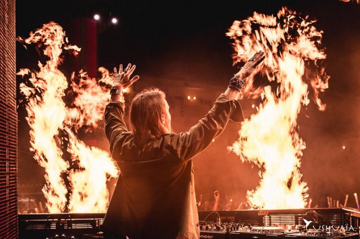 David Guetta Ibiza 2017 en uno de sus conciertos