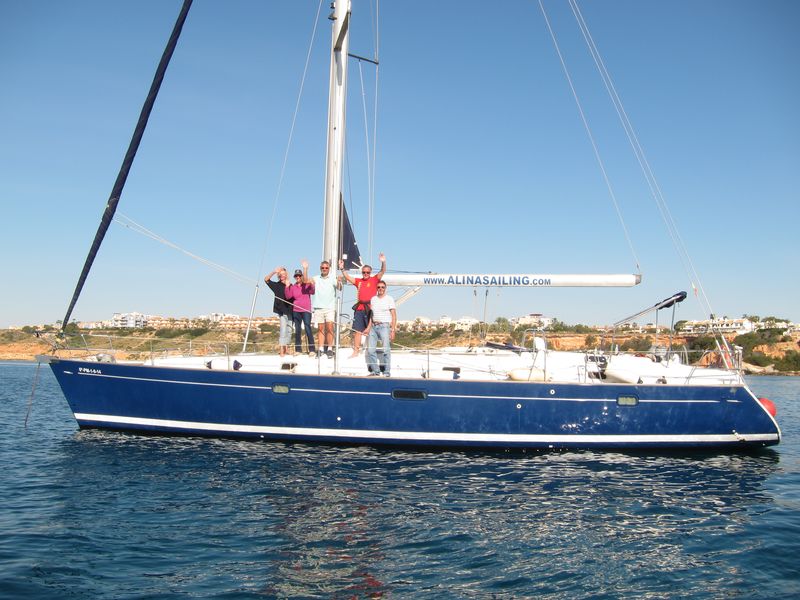 Enjoy your boat trips Mar Menor to Cartagena on board our awesome blue hull sailboat