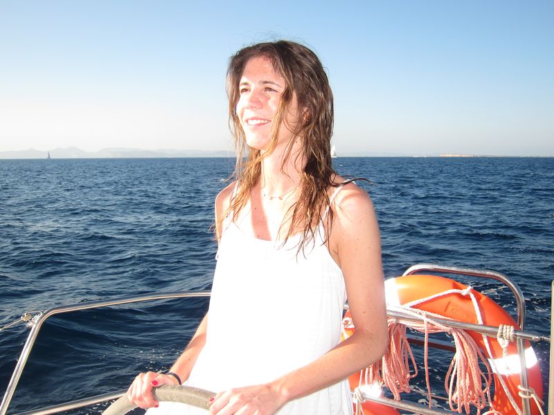 Familia Losada alquiler velero con patrón Ibiza